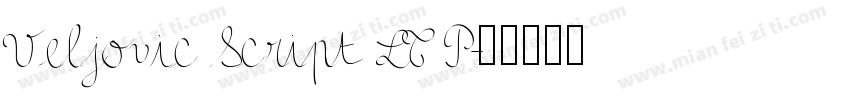 Veljovic Script LT P字体转换